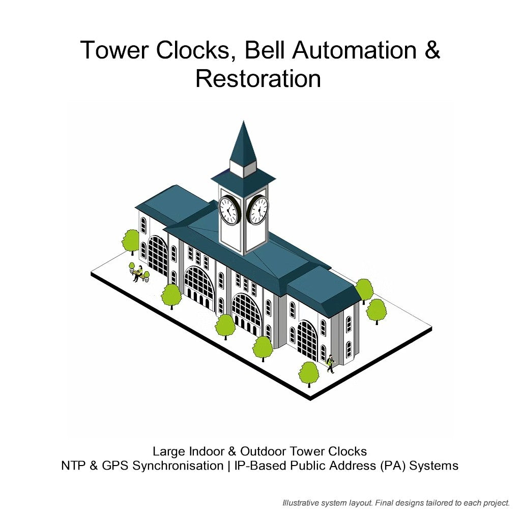 5. Time Display, Public Address & Tower Clock Systems – Specifier's Guides