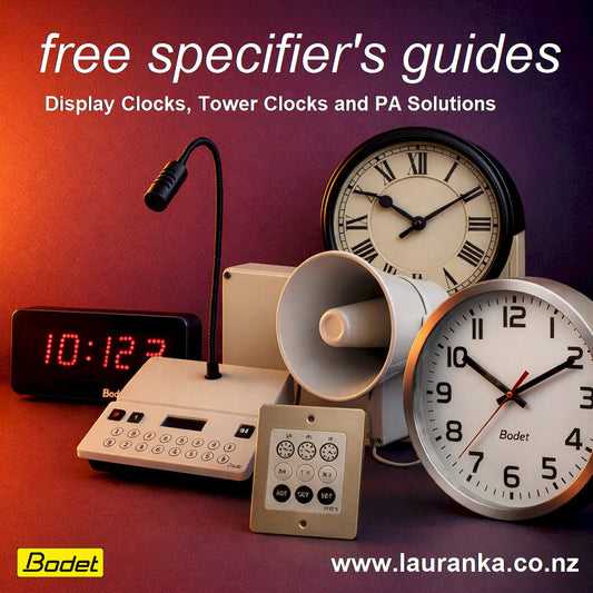 5. Time Display, Public Address & Tower Clock Systems – Specifier's Guides