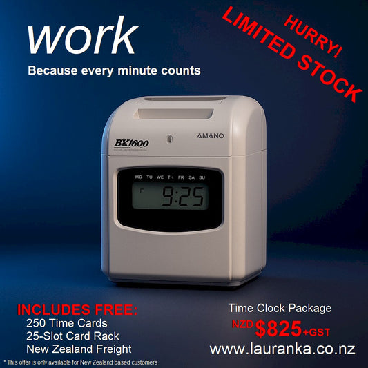 1a. Amano BX1600 - Electronic Time Clock (bundle)