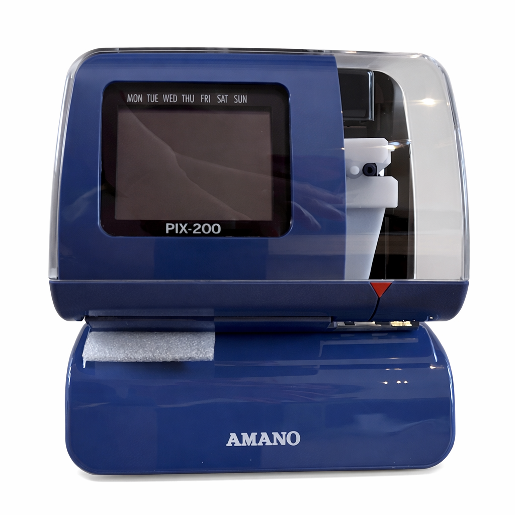 1b. Amano PIX-200 Electronic Time Recorder / Time Stamp Machine
