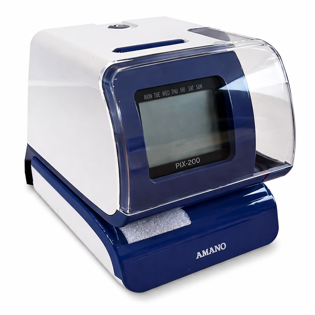1b. Amano PIX-200 Electronic Time Recorder / Time Stamp Machine